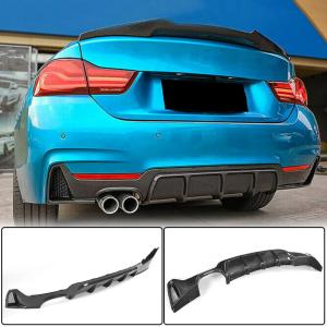BMW 4 Series F32 F33 F36 M Sport 2014-2019 Rear Bumper Diffuser Carbon Fiber/ABS