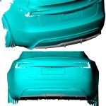 Tesla Model 3 2023 Rear Bumper Diffuser Carbon Fiber