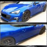 For Subaru BRZ Toyota GT86 FT86 Scion FR-S Carbon Fiber Side Skirts Door Rocker Panels Extension Lip