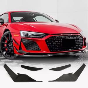 Audi R8 V10 Coupe Spyder Convertible 2Door 2023+ Front Bumper Fins Dry Carbon Fiber