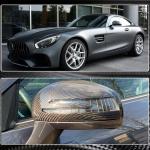 Mercedes Benz AMG GT SLK R172 SLC SL Mirror Covers Pair Dry Carbon Fiber