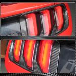 For Ford Mustang 2018-2022 Rear Tail Grille Carbon Fiber