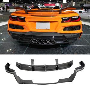 Chevrolet Corvette Z06 2022 Rear Bumper Diffuser Add-on Style Carbon Fiber