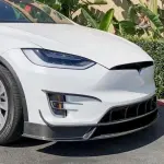 Tesla Model X 2016-2020 Front Bumper Lip Side Skirts Rear Diffuser Carbon Fiber