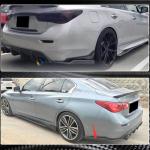 Infiniti Q50 2014-2017 Rear Bumper Splitters Carbon Fiber