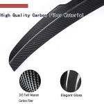 Carbon Fiber Trunk Spoiler for Audi A5 S5 4-Door 2012-2017 Rear