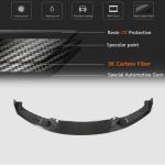 BMW 3 Series F30 M Sport 2012-2018 Front Bumper Lip Carbon Fiber