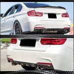 BMW 3 Series F30 M Sport 2012-2018 Rear Bumper Diffuser Carbon Fiber/FRP