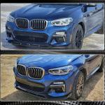 BMW X3 G01 M40i 2018-2020 Front Bumper Lip Carbon Fiber