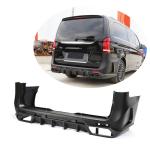 Mercedes Benz V Class W447 Vito 2015-2019 Rear Bumper Cover Carbon Fiber