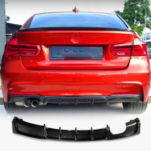 BMW 3 Series F30 M Sport 2012-2018 Rear Bumper Diffuser Carbon Fiber/FRP/ABS