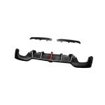 BMW 3 Series G20 G28 330i M Sport 2019-2022 Rear Bumper Diffuser with LED Carbon Fiber