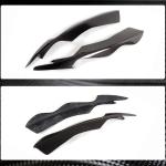 Audi A4 Sline S4 B8.5 Sedan Facelift 2013-2016 Headlight Eyebrows Eyelids Carbon Fiber