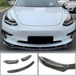 Tesla Model 3 2016-2022 Front Bumper Lip Carbon Fiber