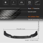 BMW X3 F25 X4 F26 M Sport 2014-2018 Front Bumper Lip Carbon Fiber