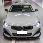 BMW 2 Series G42 220i 230i Coupe (21-23) Glossy Black ABS Front Bumper Lip-Direct Fit