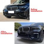 BMW X5 G05 M Sport Utility 4-Door 2019-2023 Front Bumper Lip Glossy Black ABS