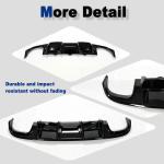 Gloss Black ABS Rear Diffuser for Audi S4 B8 2008 2009 2010 2011 2012 | Stylish Rear Bumper Diffuser Self‑Tapping Screws Mount for Audi S4 B8 08‑12, Professional Installation Suggested