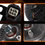 MCACAR KIT Engine Cooling Fan Clutch Compatible with Dodge Ram 2500 3500 4500 2010-2013 Electronic Radiator Fan Clutch for Ram 6.7L Replace