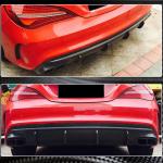 Mercedes Benz CLA Class (W117) C117 Sport CLA45 AMG Facelift 2017-2019 Rear Bumper Diffuser Carbon Fiber