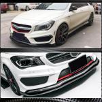 Mercedes Benz (W117) C117 CLA45 AMG Pre-facelift 2013-2015 Front Bumper Lip Carbon Fiber