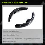 Tesla Model Y 2016-2023 Steering wheel patch Interior parts Dry Carbon Fiber
