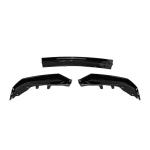 BMW 4 Series G22 G23 430i M440i 2021-2024 Front Bumper Lip Glossy Black ABS 3PCS
