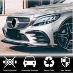 Mercedes Benz W205 C205 A205 C43 AMG Facelift 2019-2021 Front Bumper Lip Carbon Fiber