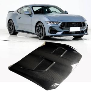 Ford Mustang 2024 Engine Bonnet Hood Cover Carbon Fiber