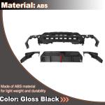 Gloss Black Rear Bumper Diffuser Compatible with BMW 2 Series G42 M Sport 2021-2023 ABS Lower Bumper Lip Spoiler Body Kit Factory Outlet with Exhaust Pipe