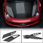 Ferrari 458 Italia Spider 2-Door 2011-2013 Front Bumper Vents Carbon Fiber