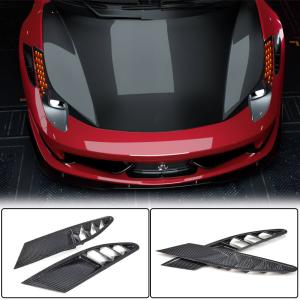 Ferrari 458 Italia Spider 2-Door 2011-2013 Front Bumper Vents Carbon Fiber