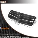 Real Carbon Fiber Front Hood Vents Cover Fit for Ford Mustang S650 GT Dark Horse 2024-2025 Replacement Style Engine Hood Air Vent Intake Scoops Acessories