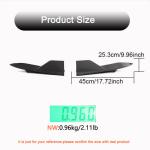 Tesla Model S Plaid 2021-2023 Rear Bumper Splitters Carbon Fiber