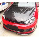 Volkswagen VW Golf 6 MK6 GTI 2010-2013 Front Bumper Lip Carbon Fiber