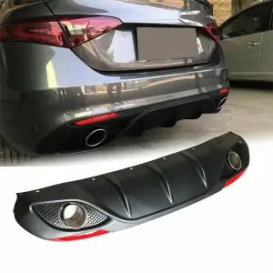 Alfa Romeo Giulia 2016-2020 Rear Bumper Diffuser Lip PP