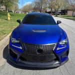 Lexus RCF RC-F Base Coupe 2-Door 2015-2018 Front Bumper Lip Carbon Fiber