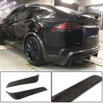 Tesla Model X Sport Utility 2016-2020 Rear Bumper Splitters Carbon Fiber