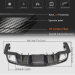 Ford Mustang V6 V8 GT 2015-2017 Rear Bumper Diffuser Carbon Fiber