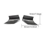 For BMW X6 F16 Base Carbon Fiber Rear Bumper Splitter Cupwing Winglets Vent Flaps
