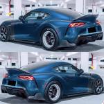Toyota Supra A90 A91 Coupe 2-Door 2019-2022 Rear Bumper Splitters Carbon Fiber