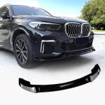 BMW X5 G05 M Sport Utility 4-Door 2019-2023 Front Bumper Lip Glossy Black ABS