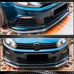 Volkswagen VW Golf 6 MK6 R/R20 2010-2013 Front Bumper Lip Carbon Fiber