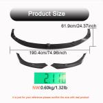 Tesla Model S 2021-2023 Front Bumper Lip Carbon Fiber
