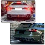 Rear Bumper Diffuser Lip with LED Fits for Audi A4 S4 B9.5 4-Door 2021+ Rear Diffuser Body Kits