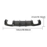 2017 Audi A3 S Line / S3 8V.5 Rear Bumper Diffuser Lip Carbon Fiber / FRP
