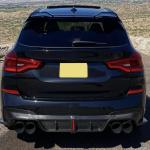 BMW X3M F97 2019-2023 Carbon Fiber Rear Bumper Diffuser Lip Splitters