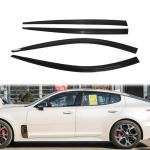 Kia Stinger (2018-2023) Dry Carbon Fiber Window Visor Shades Sun Rain Guard – Direct Fit