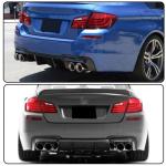Matte Black Rear Diffuser for BMW 5 Series F10 2012-2016 520i 523i 528i 530i 535i 550i M Sport Sedan Fiberglass Rear Lower Bumper Lip Diffuser Spoiler Body Kit