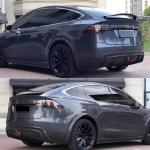 Tesla Model X Plaid 2022-2024 2022-2024 Rear Bumper Diffuser Carbon Fiber
